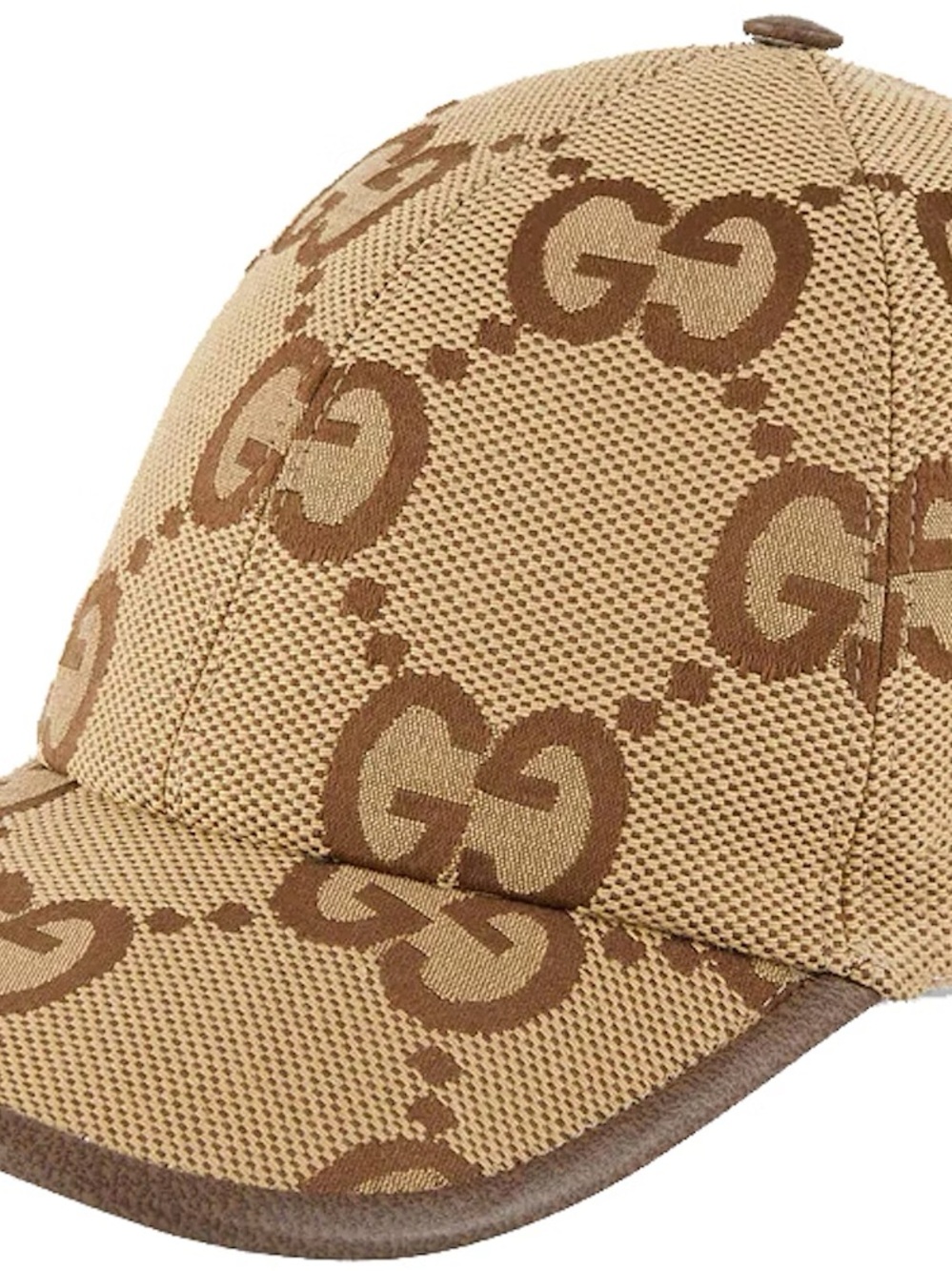 Gucci Beige and Brown GG Canvas Baseball Cap